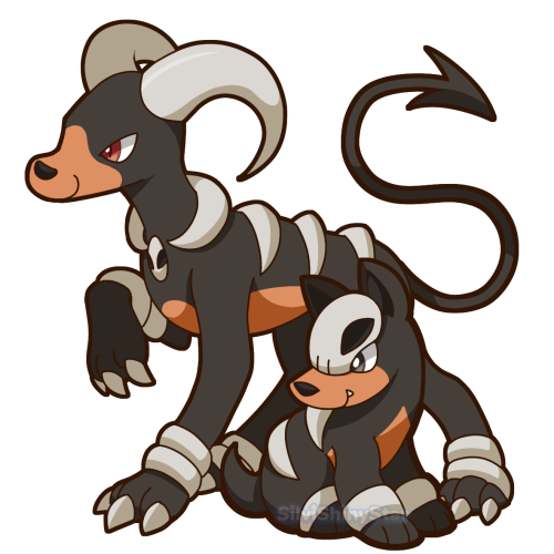 The lovely stickers of Vulpix and Ninetails, Growlithe and Arcanine, Ponyta and Rapidash, and Houndour and Houndoom that I drew for <a href="/fireblastzine/">🔥Fire Blast!🔥</a>! 🔥