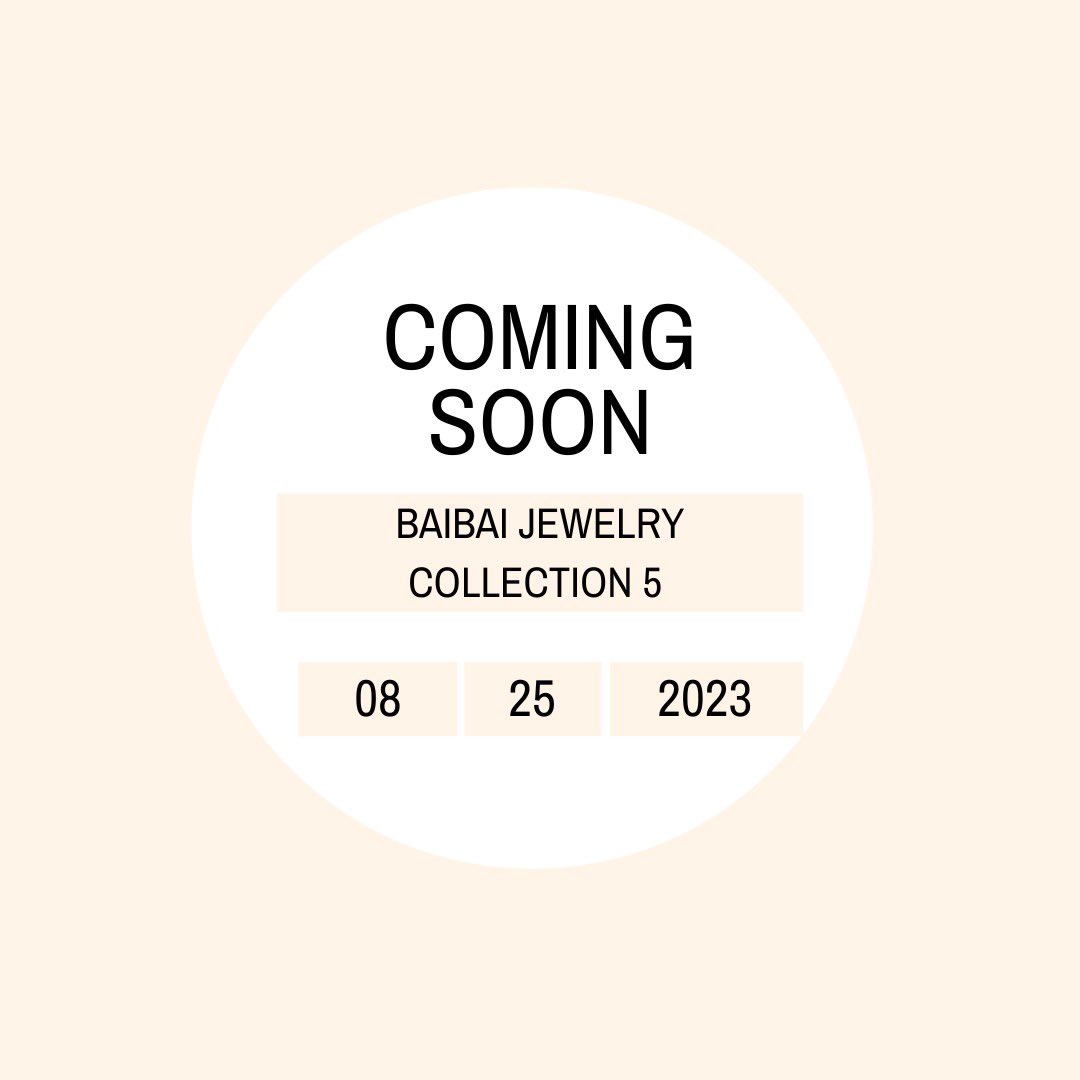 BaiBaiJewelry's tweet photo. Collection 5 will be available tomorrow, August 25th 🤍
#BaiBaiJewelry #collection5 https://t.co/0zQQH0JDMa