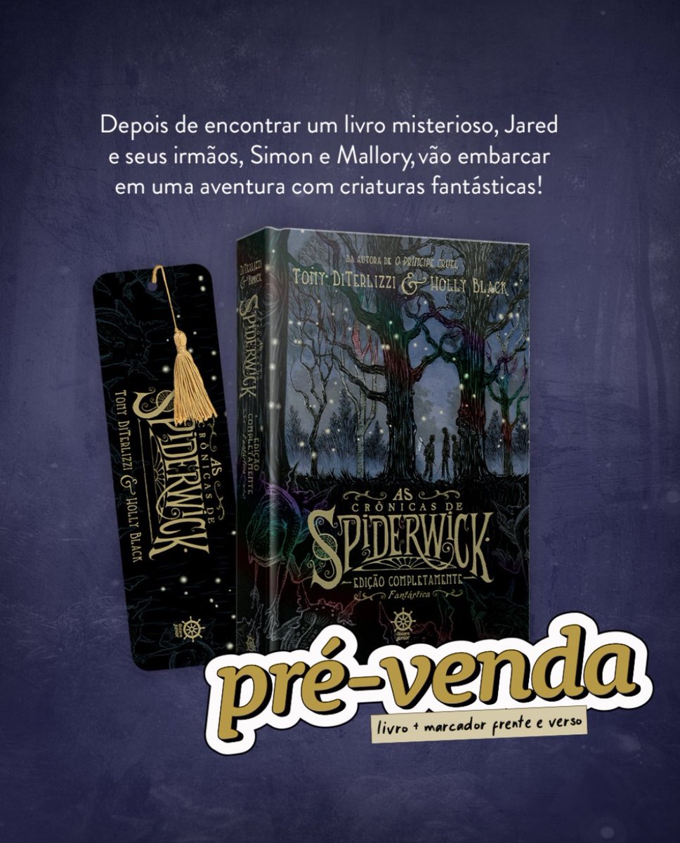 luckyficious's tweet photo. CHEGOU!
Incrível trabalhar mais uma vez com a @galerarecord como embaixador da Holly Black e trazer a Edição Absolutamente Fantástica de As Crônicas de Spiderwick!

- capa dura e holográfica
- 3 histórias extras
- vol. único
- ilustrações

Garanta o seu: https://t.co/tB0VAeSaJ4 * https://t.co/LpkVVIURTY