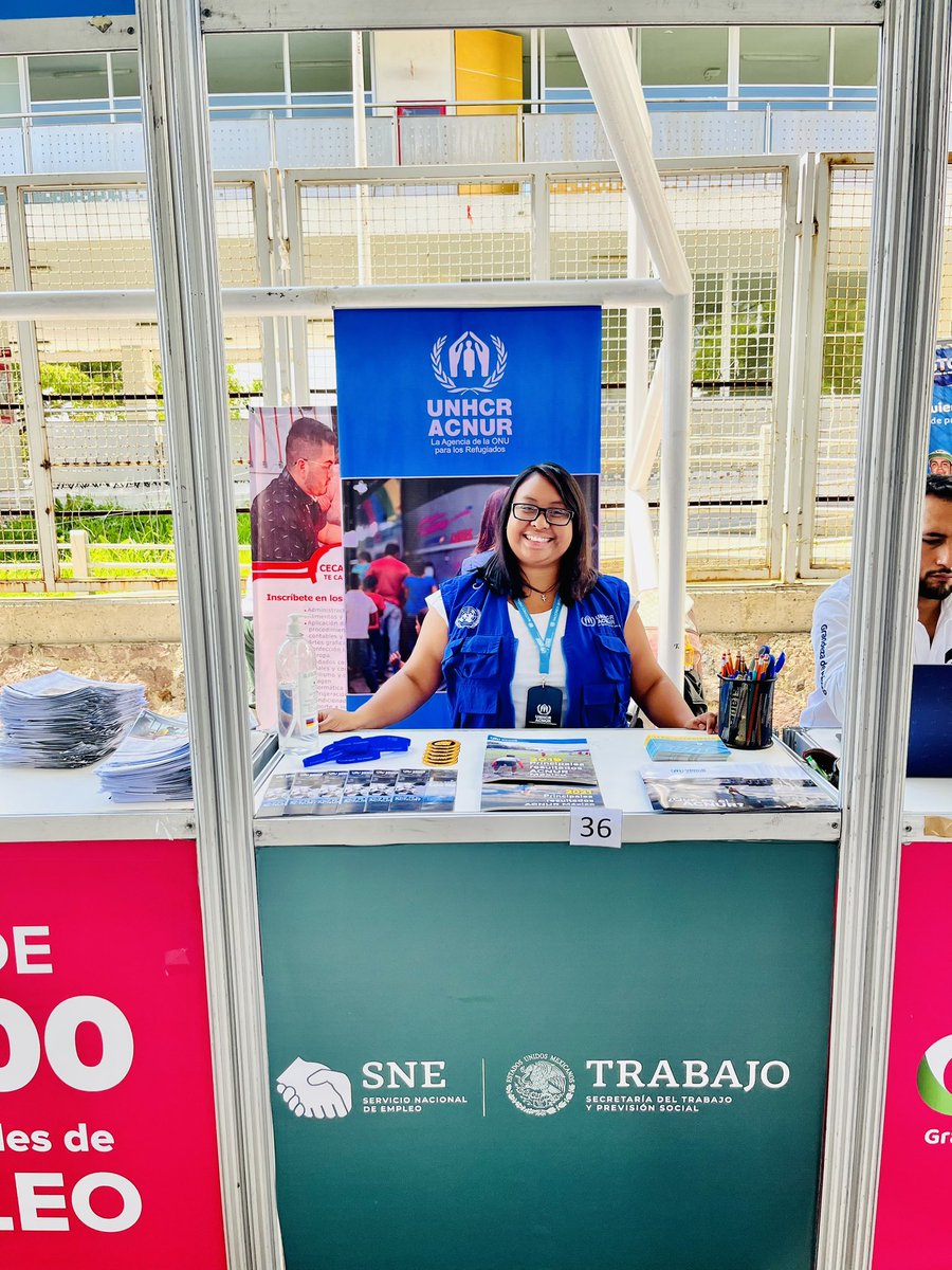 IvnAlamillo2's tweet photo. @AcnurMexico en Gto presente en la Feria de Empleo por la inclusión laboral. Estos espacios ofrecen oportunidades de desarrollo humano y permite fortalecer alianzas por la inclusión y trabajos dignos sin dejar a nadie atrás en el Municipio de León. #cecati @SoyINAEBA @SDESGTO https://t.co/TgP0fEyd1J
