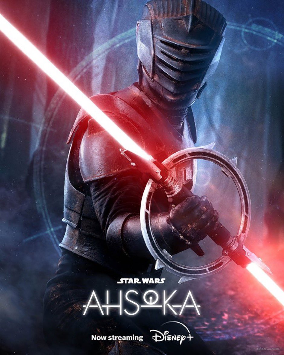 New character posters for #Ahsoka featuring #ChopperDroid, #Huyang , and Marrok