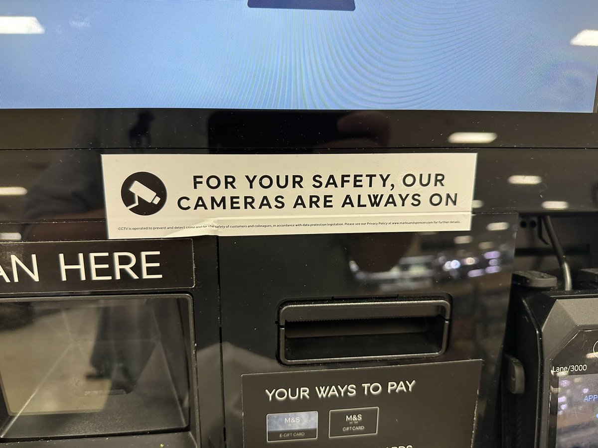 DrEvil's tweet photo. @marksandspencer what that hell has happened to your stores that there is a safety risk to using the tills ? https://t.co/1MjeMm4q6m