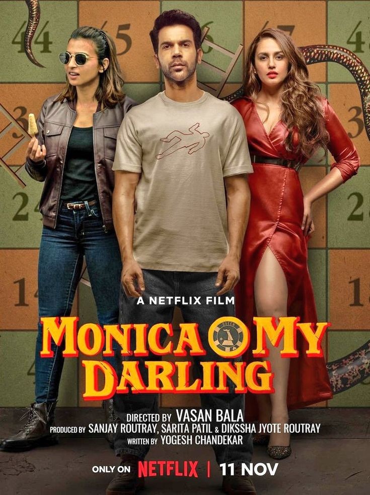 #MonicaOMyDarling ( 2022 - Hindi )
Dark Comedy
Netflix 💻

Dark comedy  drama.... it takes inspiration from the andhadhun. Brilliant performance from each nd every characters. Twist and turns are present.

GOOD WATCH 👌

3.75 / 5 ⭐