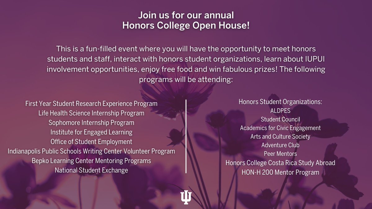 IU Indianapolis Honors College tweet media