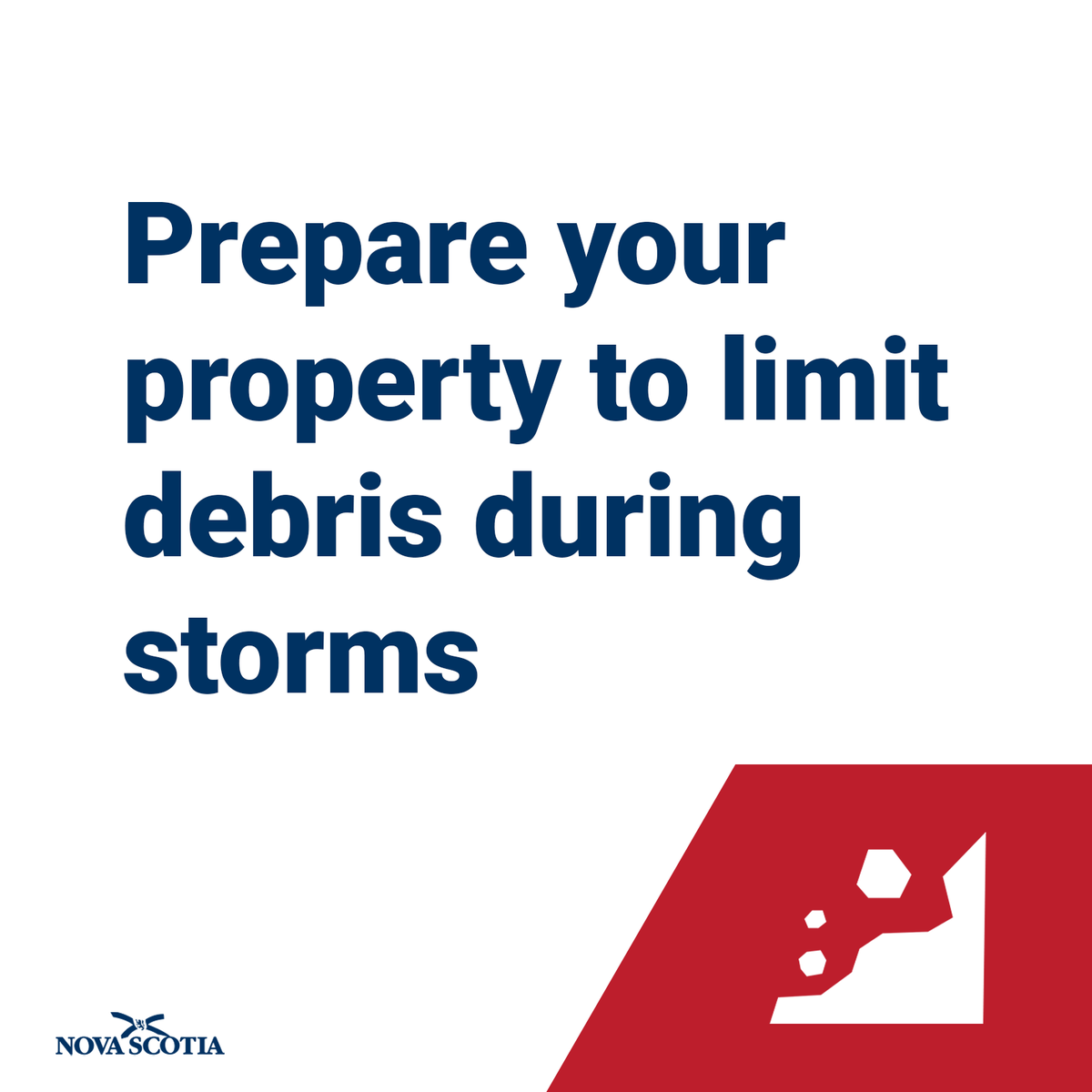 nsgov's tweet photo. You can prepare for hurricanes before they reach our shores. Cut down dead trees or branches, remove loose outdoor objects, and prepare your emergency kit. For an emergency kit checklist, visit: https://t.co/vR8s3a8afJ https://t.co/s3uKJOyIFr