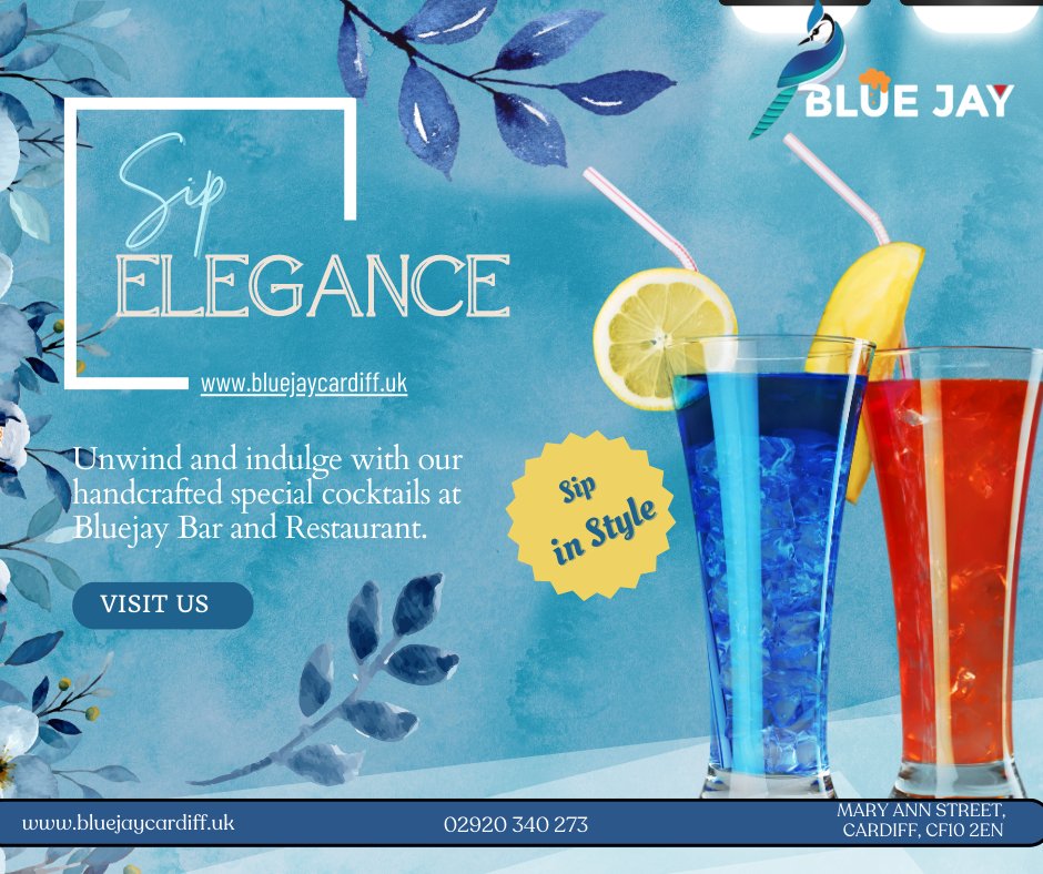 BlueJay193709's tweet photo. Elevate your evenings with a touch of sophistication! 🍹🌟 Join us at Blue Jay Bar and Kitchen for an unforgettable experience of sipping on our exclusive, handcrafted cocktails. 🍸✨
Visit: https://t.co/v2S5ueayeb https://t.co/q1fvfFsNyt