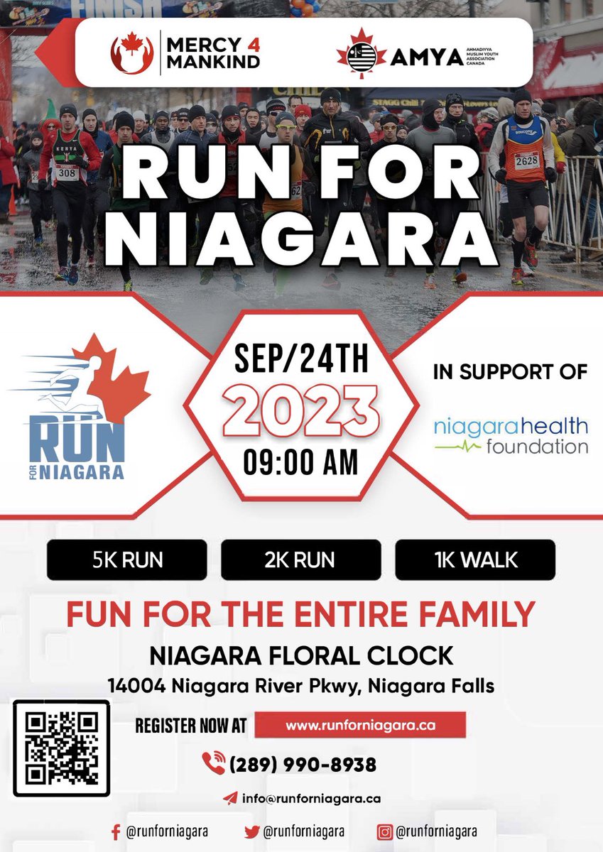 RunForNiagara's tweet photo. The first annual Run For Niagara is now fast approaching! Please register for either the 5k run/ 2k run/ or 1k walk. Let’s make this event a success! @Niagara_411 @StKitsTransit @NiaFallsReview @NiagarathisWeek @InsideNiagara @jimdiodati @MatSiscoe @BillFordy @NiagaraHealthFd https://t.co/hsXd7nPoaZ