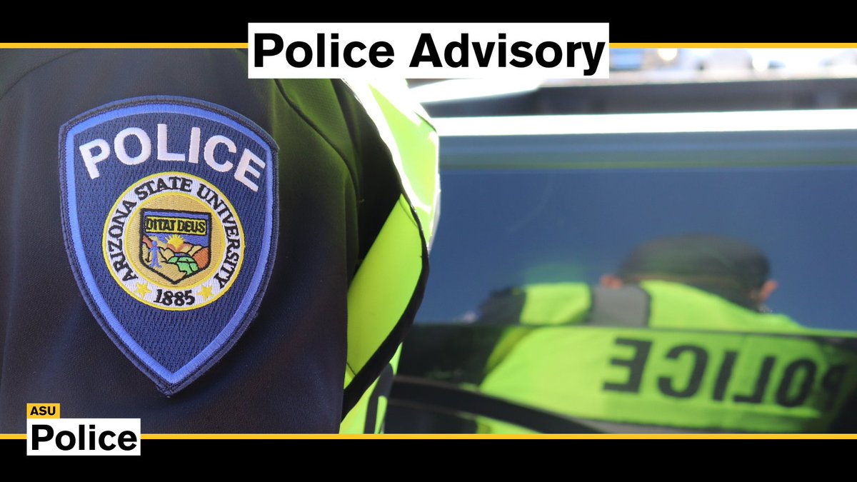 Arizona State University Police Department tweet media