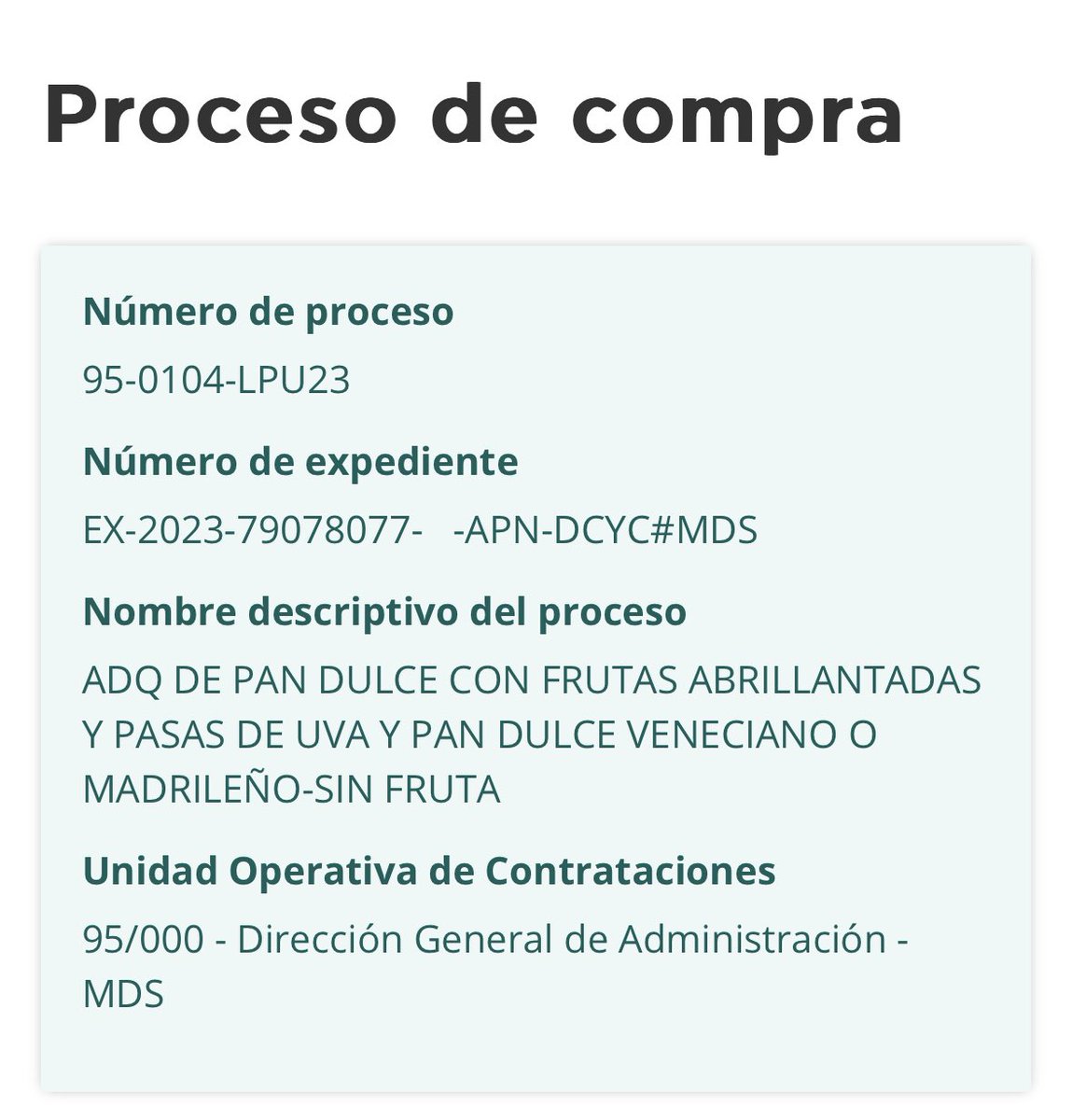 madorni's tweet photo. Mientras el país se hunde en la pobreza sumido entre saqueos y niveles inflacionarios astronómicos, el Ministerio de Desarrollo Social va a gastar cerca de 1.000 millones de pesos en 4.000.000 de unidades de pan dulce. El descontrol es total. Fin. https://t.co/LsnZoGqqDL