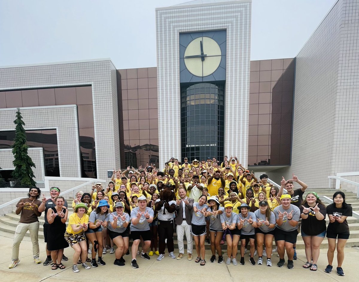 Thanks to our ⁦<a href="/WesternMichU/">Western Michigan University</a>⁩ student ambassadors for bringing the spirit to our new students at Welcome Week!  Best students in the country.  See you all at Waldo next Thursday!
#BroncosReign🐎