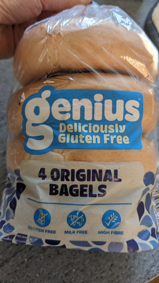 VeganOlive1's tweet photo. I wish companies like #GeniusBread would label their #Vegan products &amp; remove egg from all their bread..Anyone tried these bagels, says #Vegan on their website... they seem quite nice &amp; squidgy so not hard &amp; tough.. #Veganfood #Itseasy2bvegan #PlantPowered https://t.co/OMYrmv8XgW