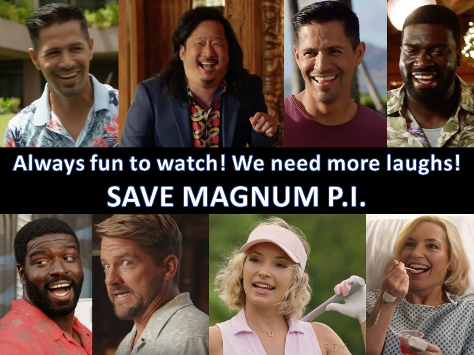 A daily reminder for @NBC to #SaveMagnumPI resp. #RenewMagnumPI for Season 6 & more. #MagnumPI