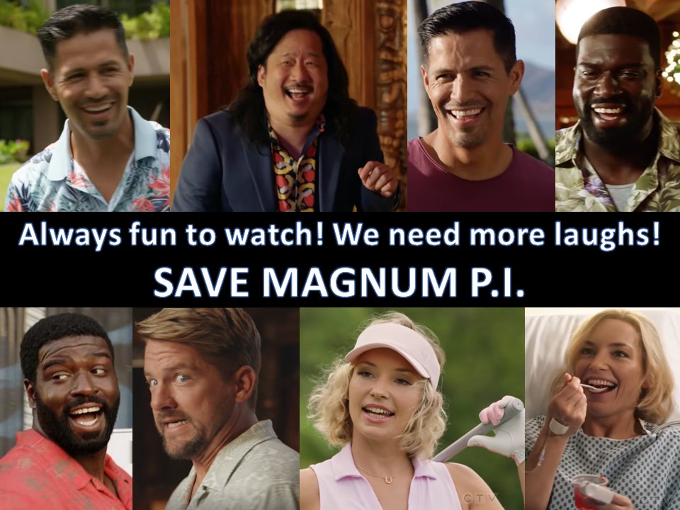 A daily reminder for @NBC to #SaveMagnumPI resp. #RenewMagnumPI for Season 6 &amp; more. #MagnumPI