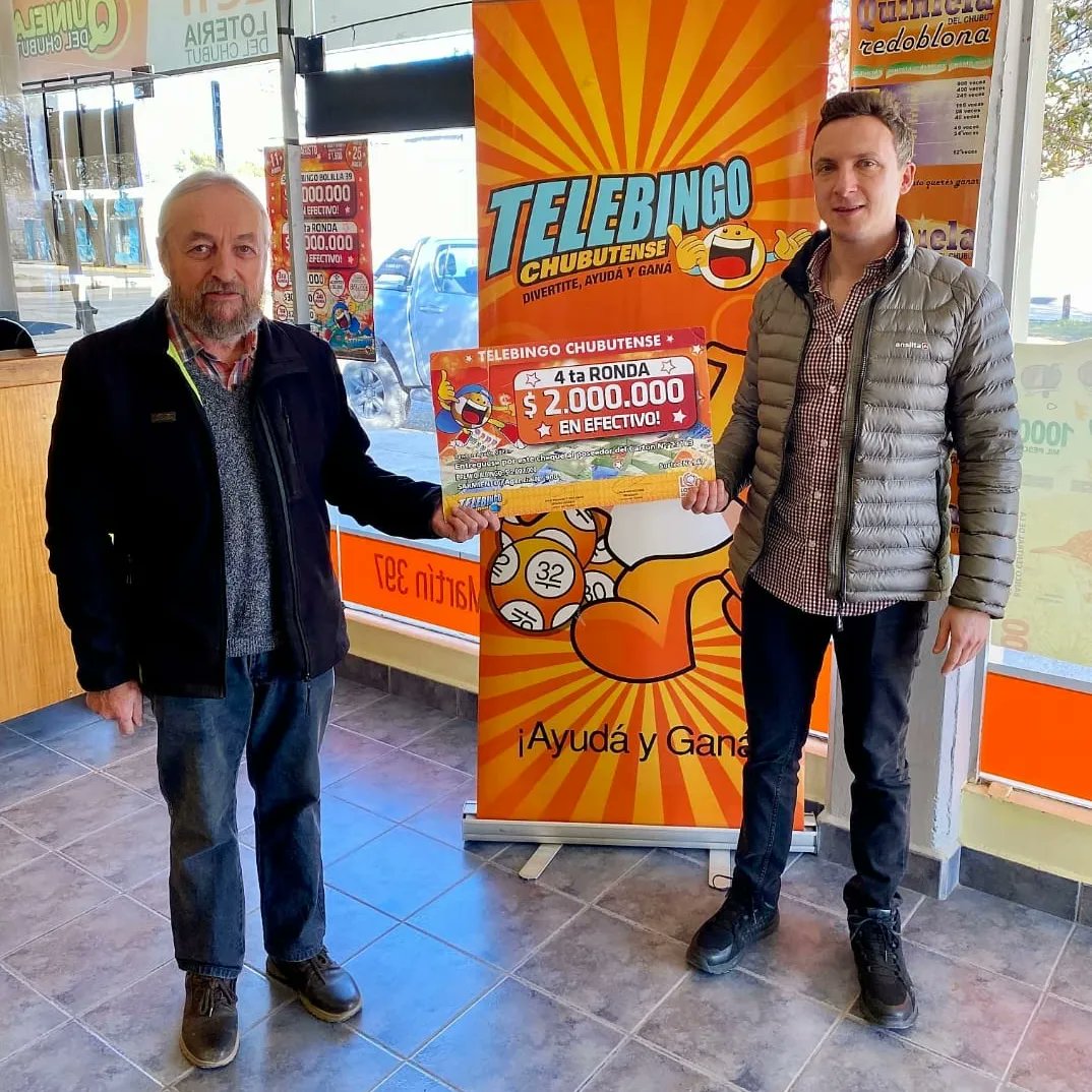 👏👏Cuatro millones  para dos ganadores del Telebingo.

Dos apostadores, uno de Sarmiento y el otro de Rawson, se repartieron 4.000.000 de pesos del Telebingo Chubutense.

➕️ info 👇
loteriadelchubut.com.ar