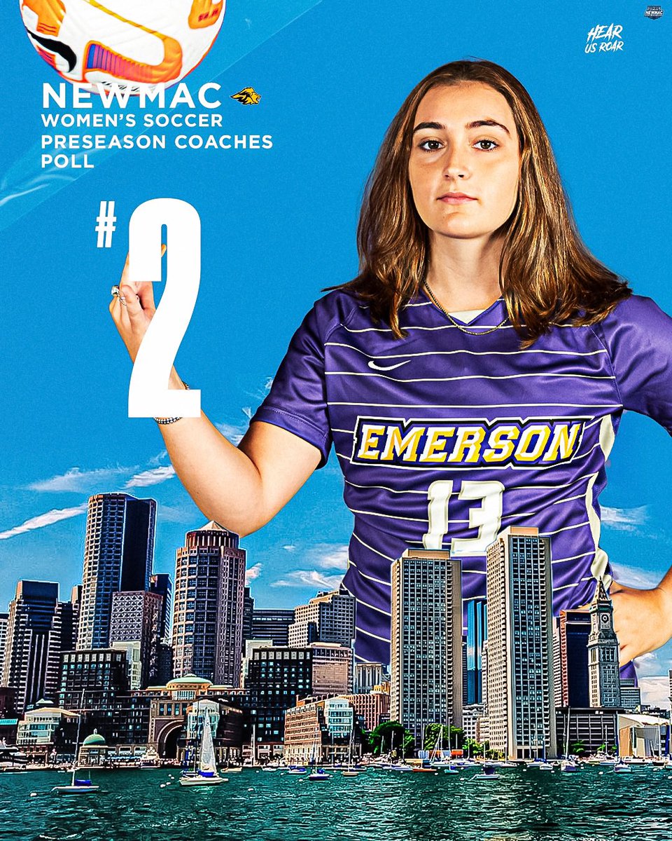 EmersonLions's tweet photo. It's about to be a fun year down at Rotch.

The defending NEWMAC Champs, @emersonwsoccer, take the No. 2 slot in the WSOC Preseason Coaches Poll, while @EmersonMSOC climbs up to the No. 5 spot in the MSOC Preseason Poll ⚽️

#HearUsRoar https://t.co/FOHPiTwt6k
