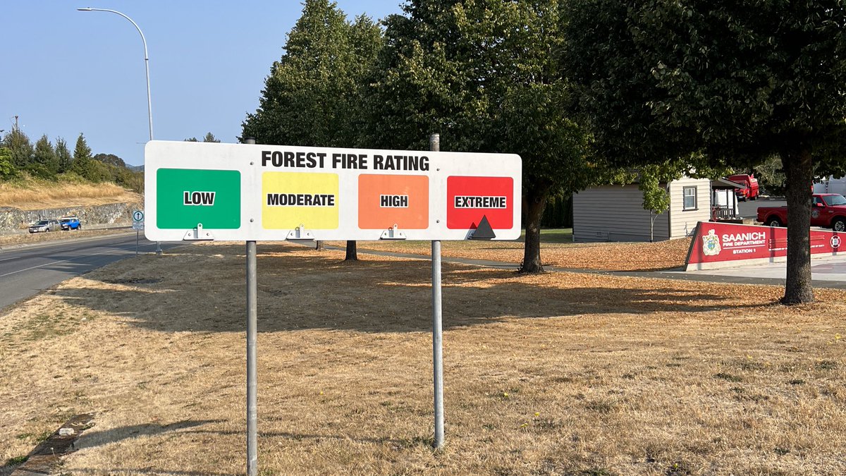 Please discard your cigarette butts accordingly, and not out your car window. Especially given the current fire ratings here in Saanich and across our province. #bcwildfires