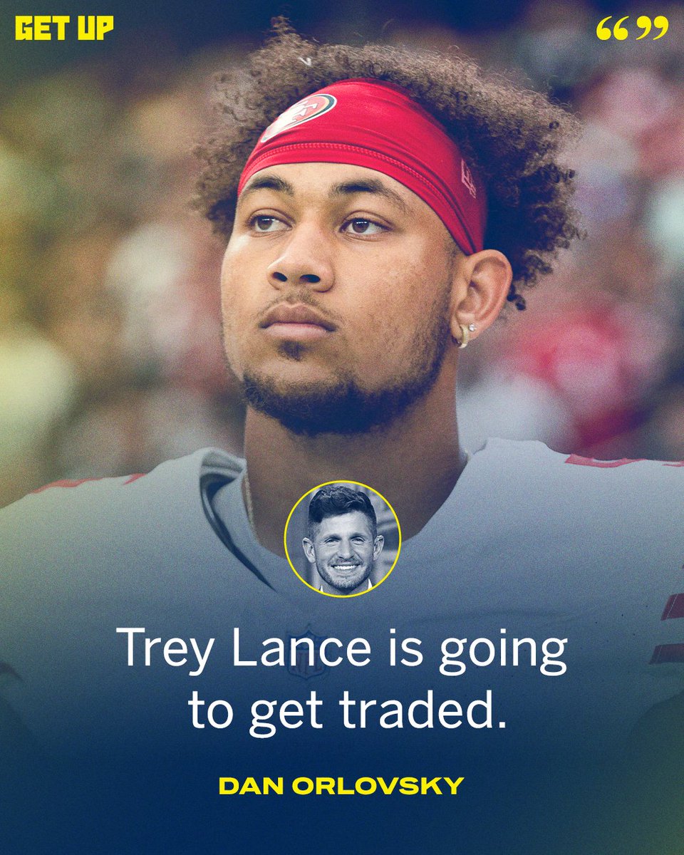 GetUpESPN's tweet photo. Where could you see Trey Lance land? 👀 @danorlovsky7 https://t.co/vkHT6HGdjM