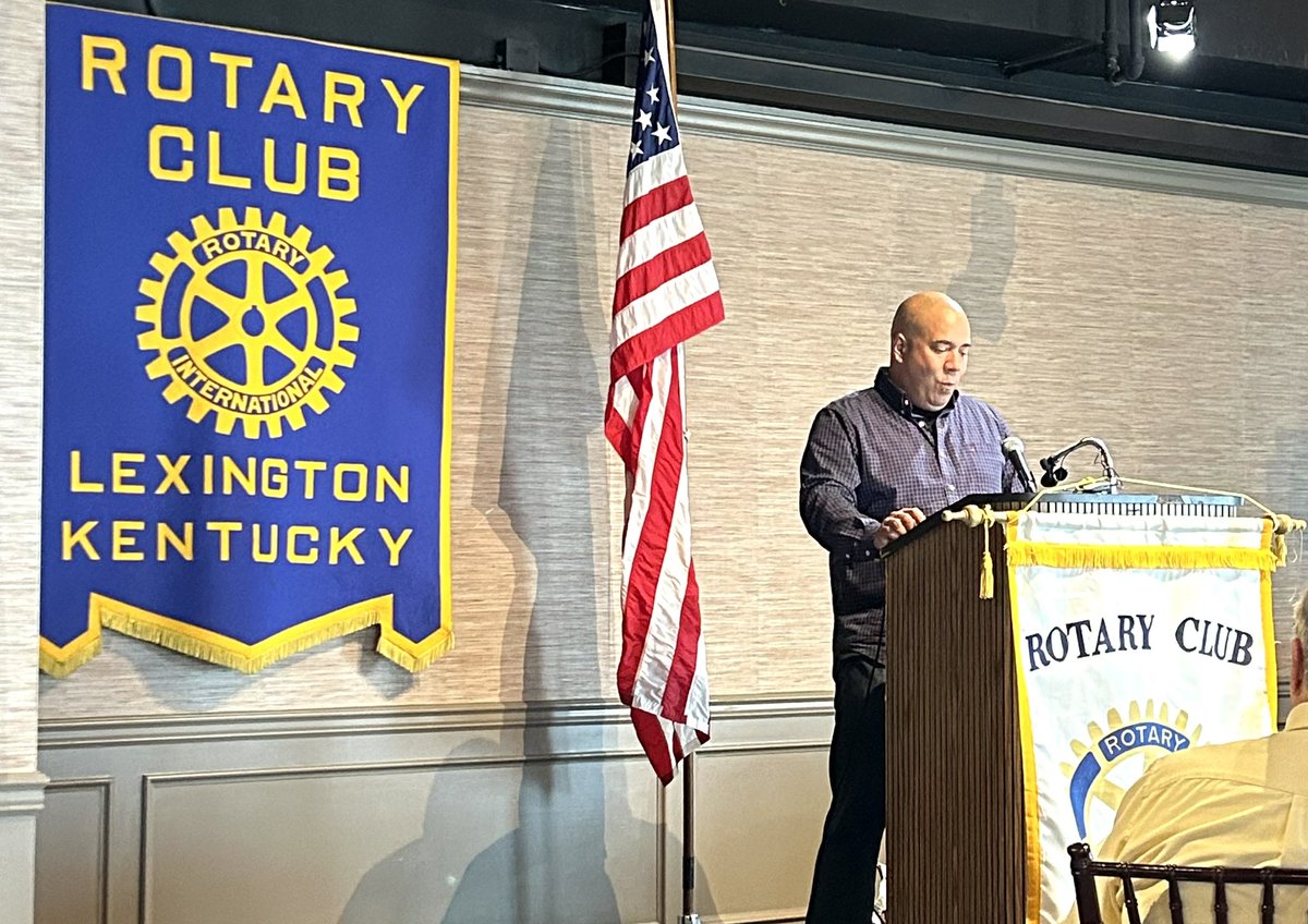 Rotary members are now hearing from <a href="/KyStateU/">Kentucky State University</a> associate professor <a href="/wil_da_beast630/">Wilfred Reilly</a> Wilfred Reilly re: Empirical Testing of Political Claims. #polysci