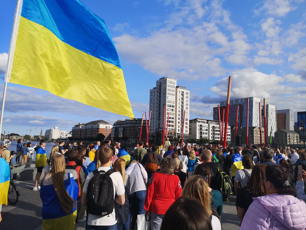 🇮🇪 #Dublin stands with Ukraine, now and always! Happy Independence Day 🇺🇦