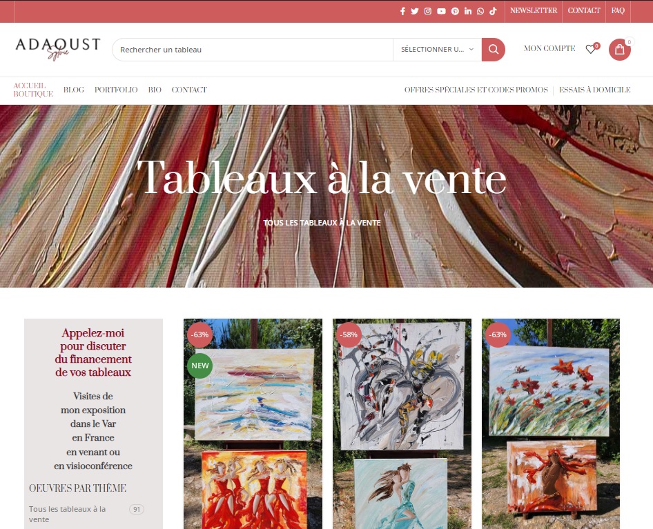 adaoust_art's tweet photo. Bonjour, je viens de terminer mon nouveau blog. Si vous avez 2 minutes, merci de me dire si il vous plait. Des codes promos sont visibles sur la page : https://t.co/Vs9YcCu6T6
#Artiste #Blog #ContemporaryArtist #Adaoust https://t.co/tP3dTU3ZT1