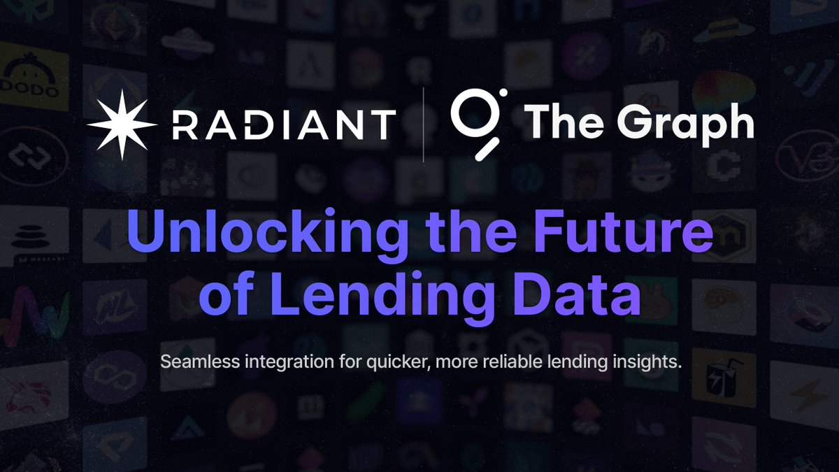 Radiant Capital has upgraded to The Graph's Decentralized Network. 🔥

This means faster, more reliable data at your disposal, backed by decentralized infrastructure.

Get ready for a more efficient &amp; effective lending experience! <a href="/graphprotocol/">The Graph</a>