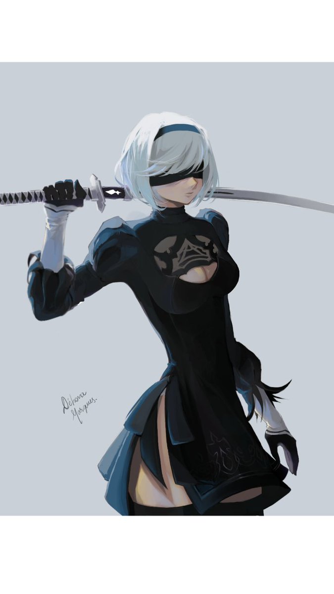 DMarquesart's tweet photo. #NieRAutomata #ニーアオートマタ #2B #2D #drawing #fanart #digitalart #gamescom2023 #originalart https://t.co/OBHwjF6swG