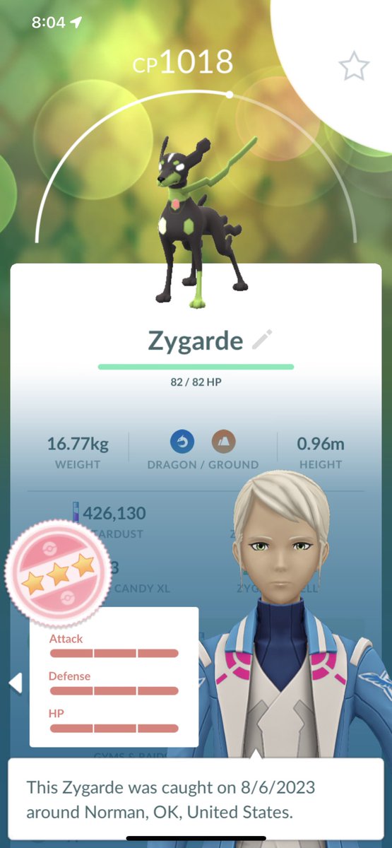ImDillain's tweet photo. @MrAvalanchePoGo Hundo Zygarde. 😁 https://t.co/Ch55pLYoKz