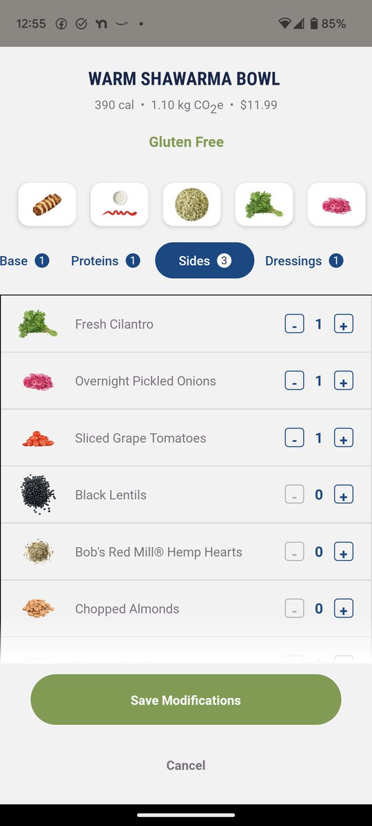 MelbaToastPoint's tweet photo. @justsalad I don't see the option under customize for an extra slice of bread anymore. How do I add bread to the warm shawarma or Paleo Protein bowls since it's not an option on checkout? https://t.co/ClUja3kzWv