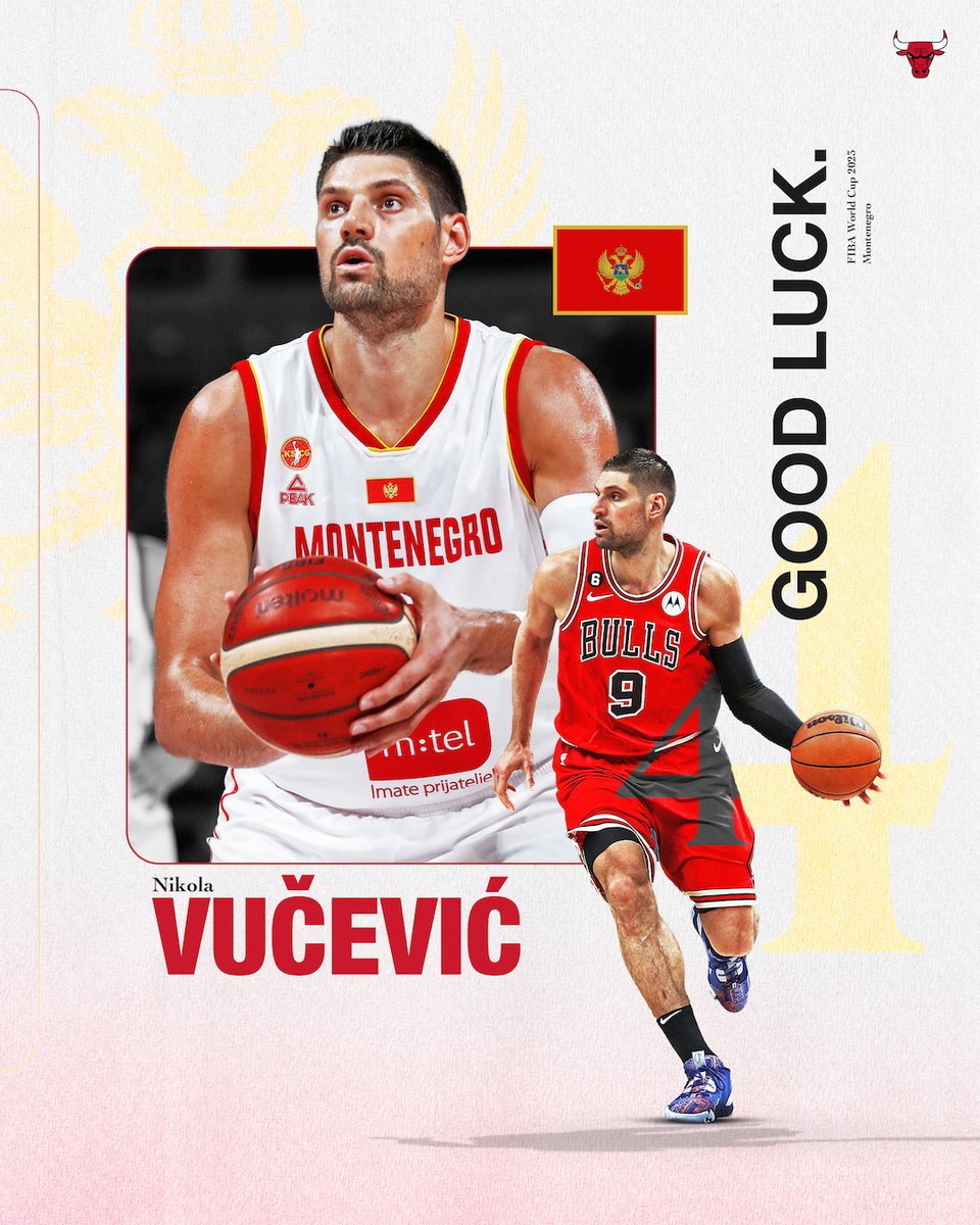 Best of luck to Vooch representing Montenegro in the FIBA World Cup! #FIBAWC x #WinForMontenegro 🇲🇪