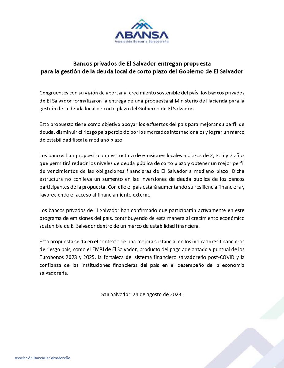 Informando: 
<a href="/ABANK_sv/">Banco ABANK</a> <a href="/bancoagricolasv/">Bancoagrícola</a> 
<a href="/bancatlan_sv/">Banco Atlántida El Salvador</a> <a href="/BACCredomaticSV/">BAC El Salvador</a> 
<a href="/Banco_Azul/">banco_azul</a>  <a href="/BancoCUSCATLAN_/">Banco CUSCATLAN</a> 
<a href="/DaviviendaSalv/">Davivienda El Salvador</a> <a href="/BIndustrialSV/">Banco Industrial SV</a> 
<a href="/BancoPromerica/">Banco Promerica SV</a> 

#BancosPrivadosDeElSalvador