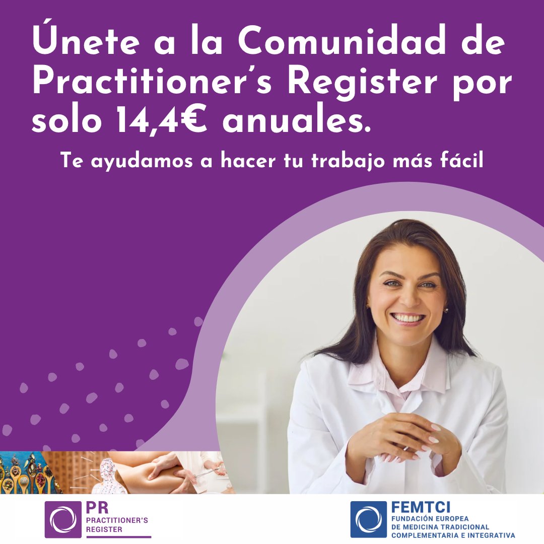 Si eres acupuntor, naturópata, osteópata o profesional de otras terapias naturales, únete a Practitioner’s Register y ¡te ayudaremos a hacer tu trabajo más fácil!

Más información mtr.cool/wklgynhsmg

#mtc #femtci #salud #terapianatural #medicinachina #ventosas #acupuntura