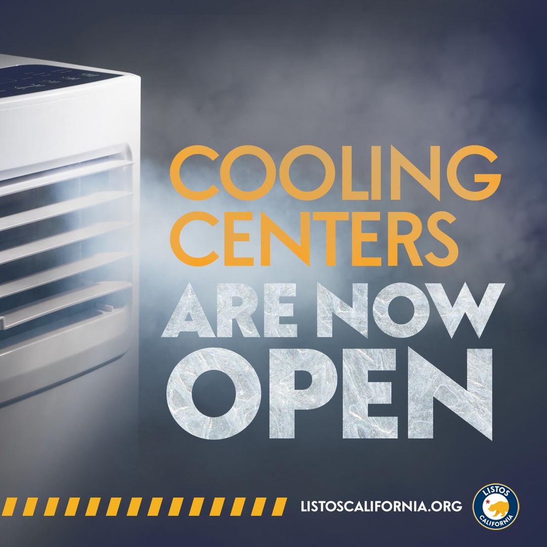 ListosCA's tweet image. Don’t have air conditioning? Learn where you can go to get cool! 

Libraries, shopping malls, and community centers can provide a cool place to take a break from the heat.

Find a cooling center near you at bit.ly/CA_Cooling_Cen…

#ListosCalifornia