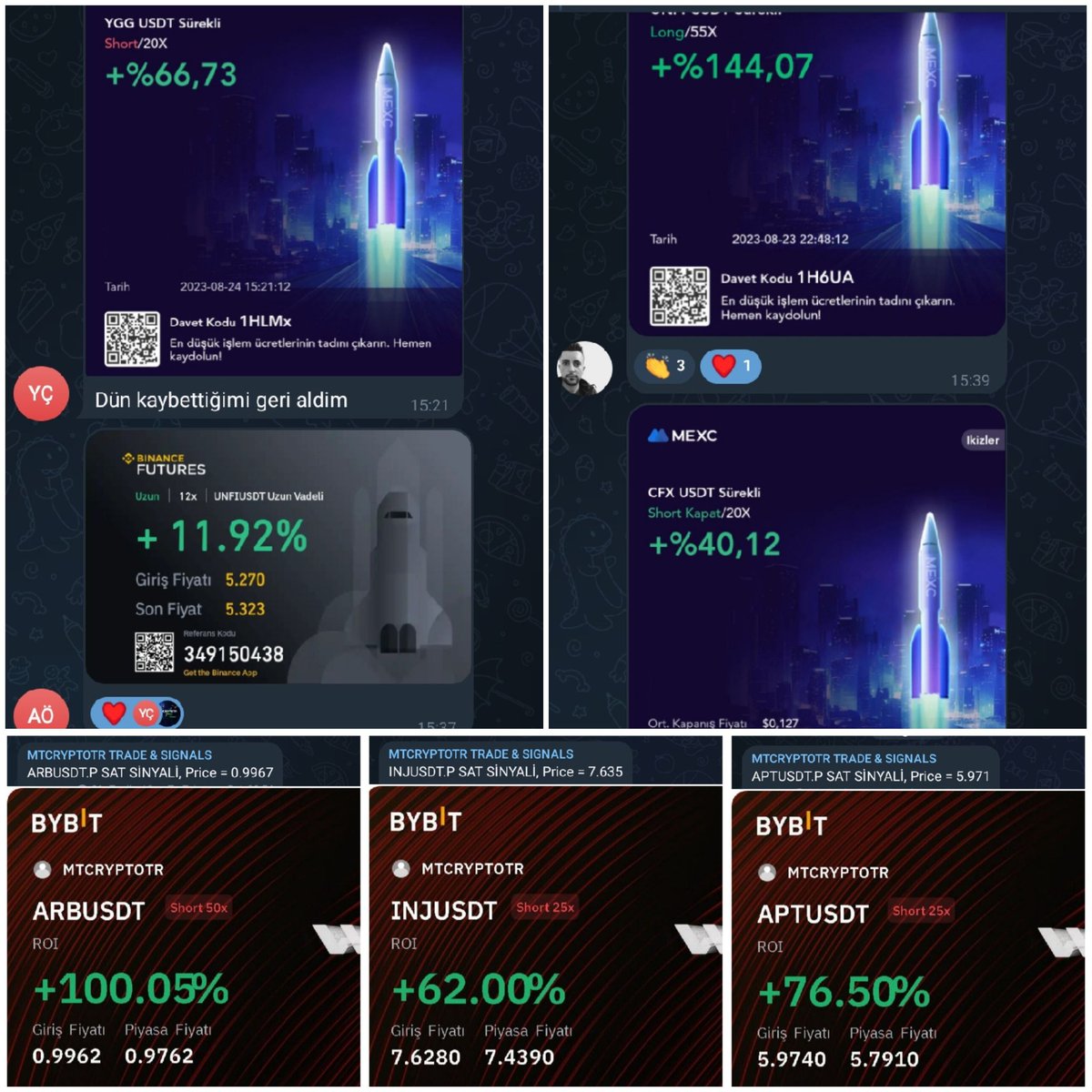 MTCRYPTOTR TRADE &amp; SIGNALS  gümbür gümbür düşüşte de yolunu bulmakla meşgul 💪

#YGG #ARB #APTUSDT #CFX #Injective  #BTC #kripto
