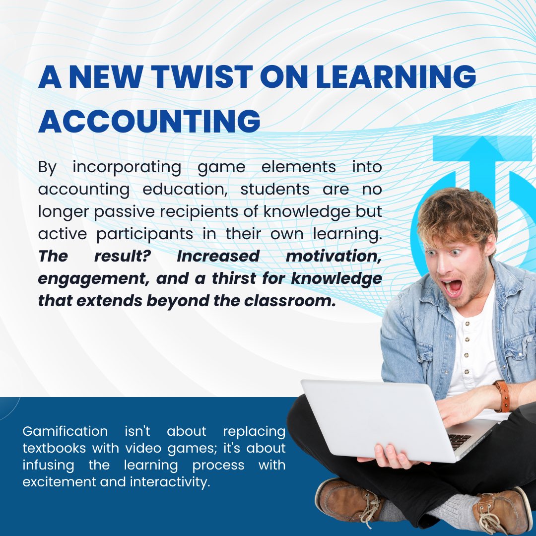 trueupnow's tweet photo. Discover the magic of accounting education through gamification! 🌟💼 Turn learning into an electrifying adventure. 🎮🔍 #GamificationInEducation https://t.co/BmrRabFzyv