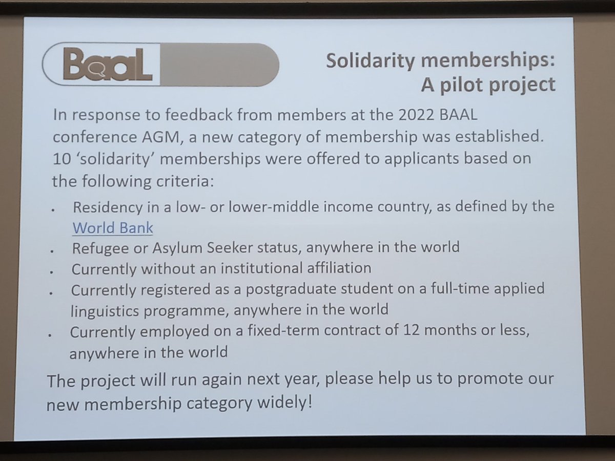 BAAL2023York (@baal2023york) on Twitter photo Born from <a href="/__BAAL/">BAAL: British Association for Applied Linguistics</a> AGM 2022: inclusion for a many as possible. Consider if this could be a way for you to become a BAAL member. #BAAL2023York Born from <a href="/__BAAL/">BAAL: British Association for Applied Linguistics</a> AGM 2022: inclusion for a many as possible. Consider if this could be a way for you to become a BAAL member. #BAAL2023York