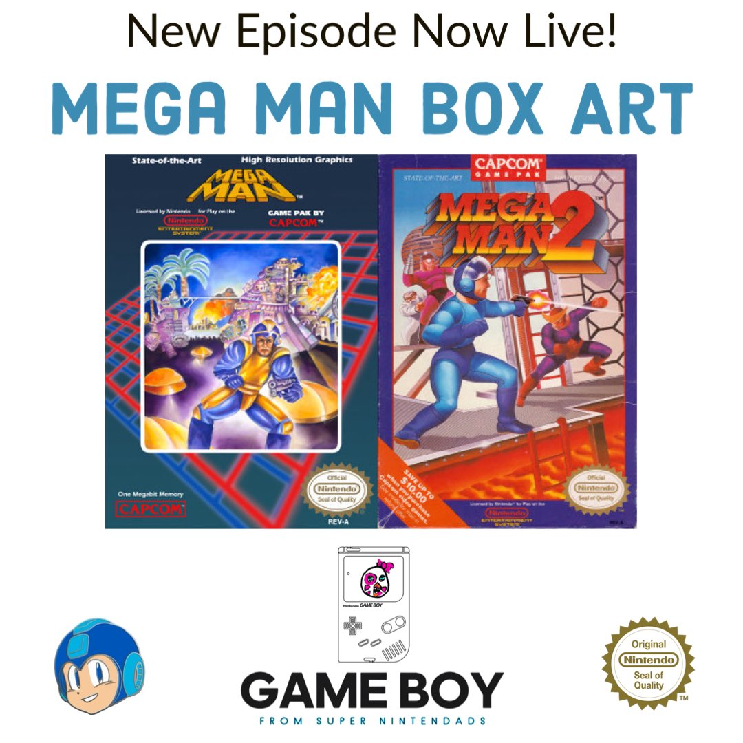 iamtoddhunt's tweet photo. Todd and Grey dissect the questionable art direction of the Mega Man series and discuss the golden era of baffling box art. 

https://t.co/yUZW1zzaFp https://t.co/Xc5mj3yoe1