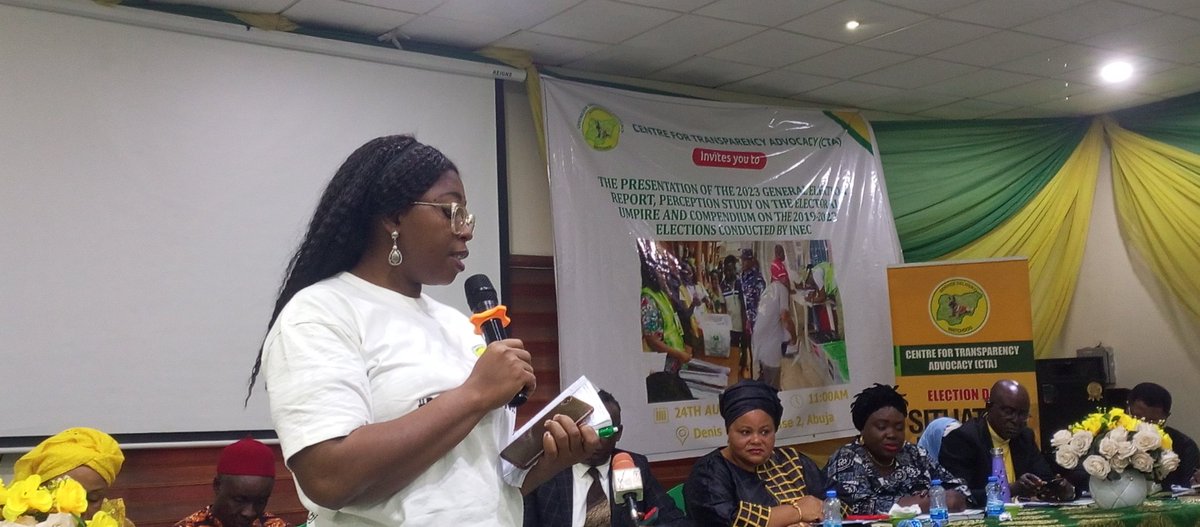 Cta_Abj's tweet photo. Mrs Stephanie Omere , M & E Officer of CTA presenting the next steps from all the discussions.
@inecnigeria
#ctanaijawatchdog
#2023generalelection
#Elections2023
#presidentialelection
#governorshipelection
#dontsellurvotes
#ourvotesnowcount
@YIAGA
#situationroom https://t.co/AsCaVaYM3L