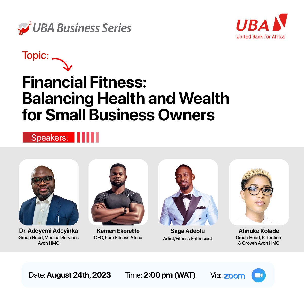 The UBA Business Series will be equipping SMEs with necessary skills for growth and sustainability. The series would be there to provide insights on best practices for running successful businesses while keeping your health in check in these challenging times. All for FREE!