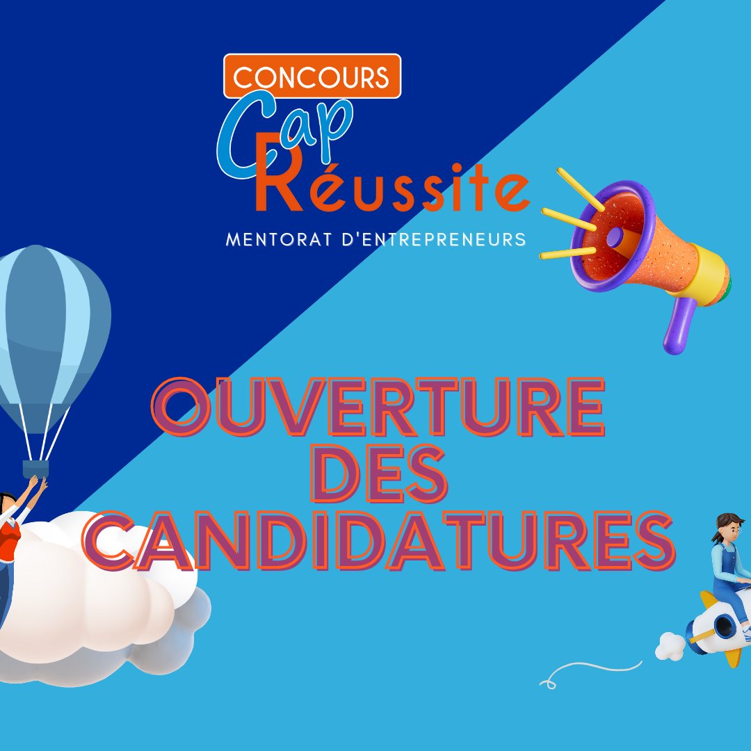 ReussiteCap's tweet photo. 📣 Le 17ème concours Cap Réussite se tiendra à l'Automne.
Vous êtes #entrepreneur depuis peu et vous souhaitez le soutien d'un #mentor pour éviter les galères et développer rapidement votre #business ?
Ce #concours est fait pour vous !
#mentorat #startup
#jyvaismaisjaipeur https://t.co/9b7ta9a4Yb
