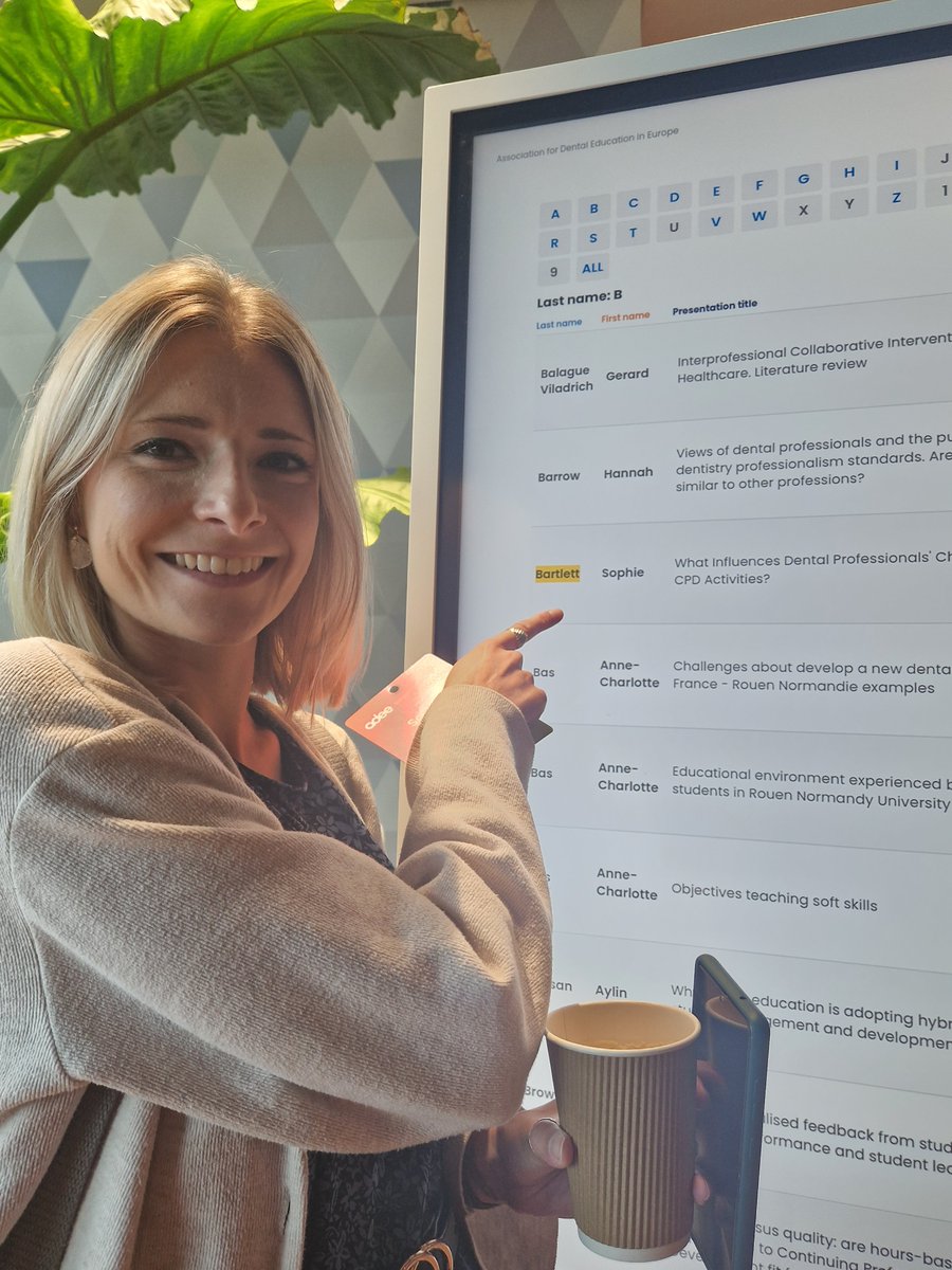 CUREMeDE's tweet photo. At 14.05 @SBartlett123
 presents "Dental Registrants' Uptake of CPD: Preferences for Online versus In-Person". Space 4, the Spine https://t.co/JiSzhcLBmG https://t.co/buJewZcoW6