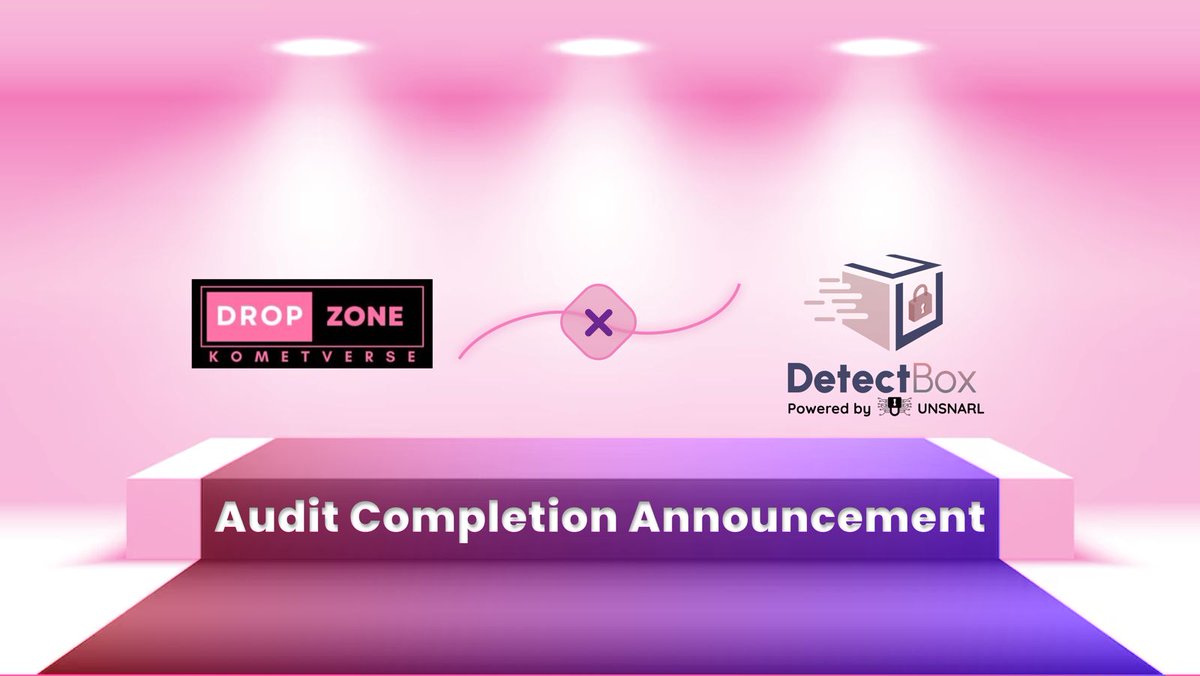 chain_risk's tweet image. Exciting news!🚀 DetectBox, powered by @unsnarl_secure proudly announces the completion of another smart contract audit of Dropzone - a smart contract protocol by @kometverse 🔐

Shoutout to the Lead Auditor - 
@zuhaib44 🎉

Shoutout to the Detect Warden - 
devScrooge🎉

for