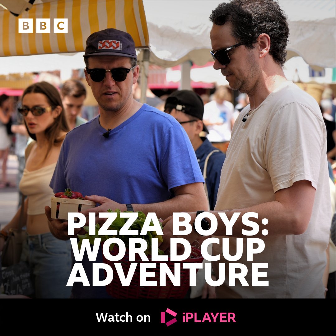 BBC Wales ๐ด๓ ง๓ ข๓ ท๓ ฌ๓ ณ๓ ฟ (@bbcwales) on Twitter photo The Pizza Boys explore the colourful, energetic, and sun-drenched shores of the French riviera in the next stop on their culinary adventure.
๐ Pizza Boys: World Cup Adventure
๐บ Tonight, 8pm on BBC One Wales
Watch now on <a href="/BBCiPlayer/">BBC iPlayer</a>: bbc.co.uk/iplayer/episodโฆ The Pizza Boys explore the colourful, energetic, and sun-drenched shores of the French riviera in the next stop on their culinary adventure.
๐ Pizza Boys: World Cup Adventure
๐บ Tonight, 8pm on BBC One Wales
Watch now on <a href="/BBCiPlayer/">BBC iPlayer</a>: bbc.co.uk/iplayer/episodโฆ