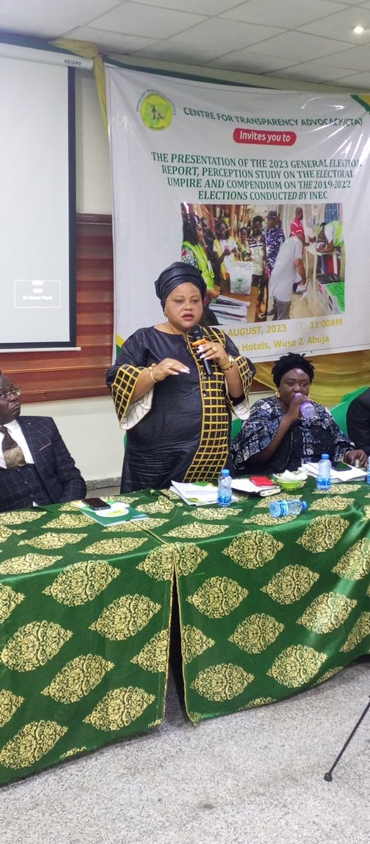 Cta_Abj's tweet photo. Engr. Faith Nwadishi. (JP) Executive Director, CTA giving the closing remarks.
@inecnigeria
#ctanaijawatchdog
#2023generalelection
#Elections2023
#presidentialelection
#governorshipelection
#dontsellurvotes
#ourvotesnowcount
@YIAGA
#situationroom https://t.co/Pz49RiMttt