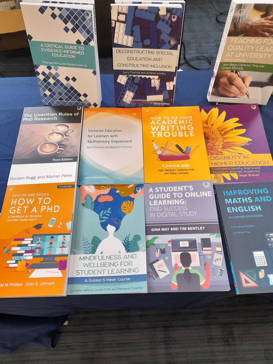 Lovely to see my book on display at    the @OpenUniPress stall in #ECER2023 @ECER_EERA at the @UofGlasgow!

@E_Christie_ @UCL_IOE_PHD