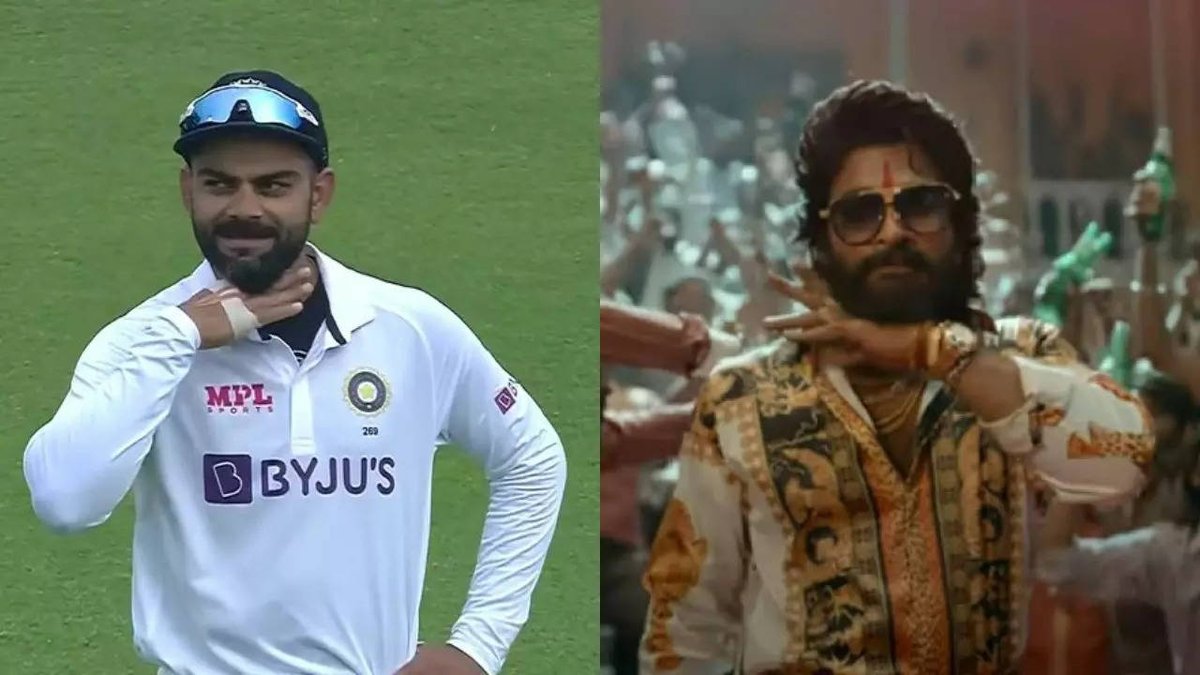Sai_VK_18's tweet photo. King Kohli tho ne #thagedhele Anipinchadu Adhi ayana range 😌❤️🔥💥
#NationalFilmAwards2023 #AlluArjun𓃵 https://t.co/Pduel9wBL3