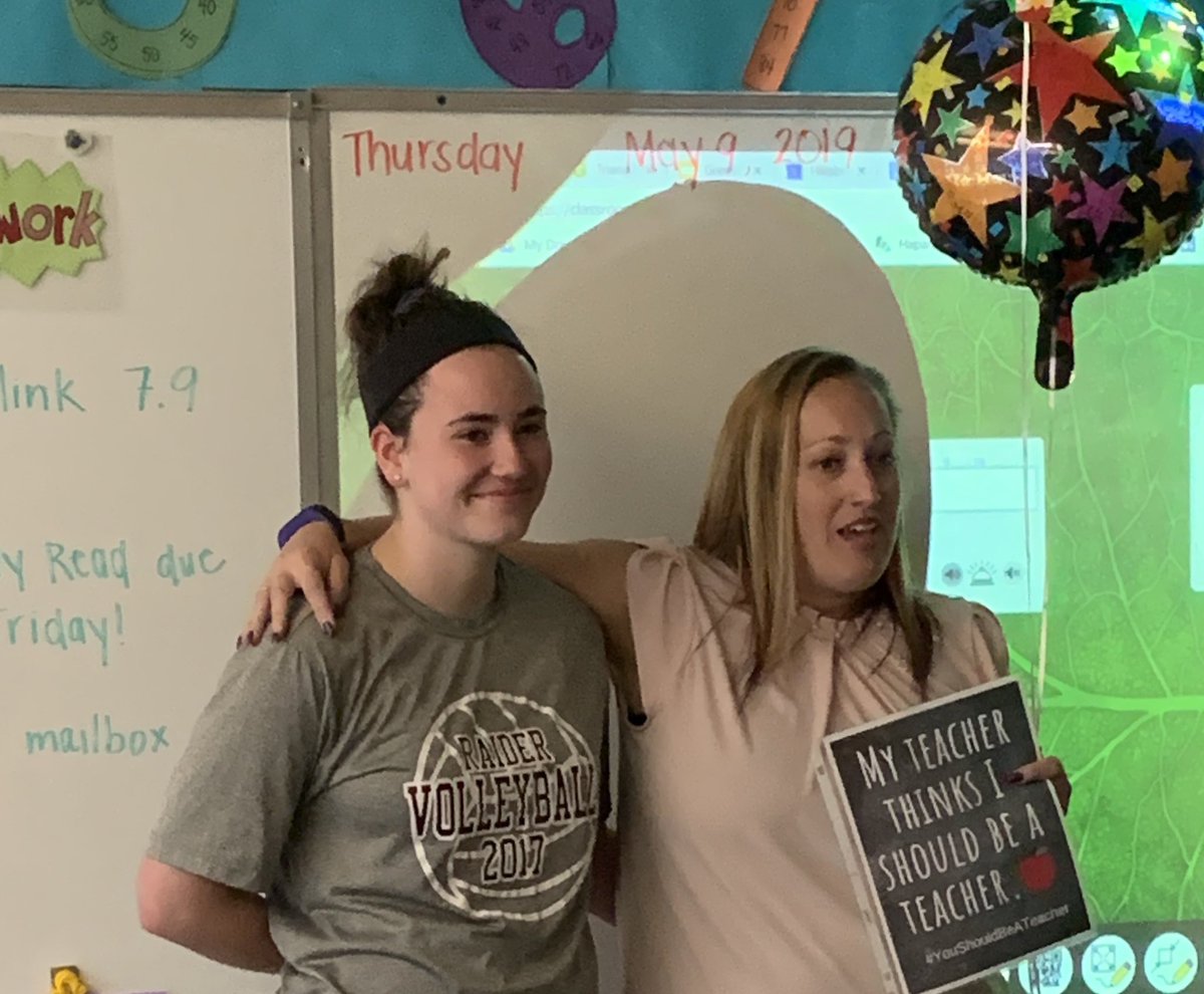 When you receive this message- “You are the reason I am doing what I am doing!”- from a person you have mentored since she was in high school &amp; now she has her first teaching job! 🤗I am so proud of her. ❤️ Photo from when she was in HS. #SpecialEducation #Autism