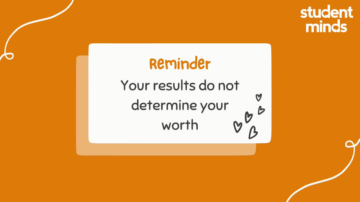 🤞to everyone receiving their GCSE  #resultsday but good advice from <a href="/StudentMindsOrg/">Student Minds</a> they don't determine your worth, it's just a moment in time, you can retake or chose a different path &amp; if you need support with your mental health check out our website actioneastdevon.org.uk