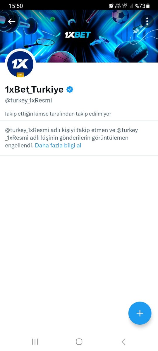 @turkey_1xresmi hayırdır engellemişsiniz bizi... 
Üye kendisi 50K yatırımını çekmeye kalksa anapara çevrimini yapmadınız dersiniz!!!
Bu mu sizin güvenilirliğiniz #1xbet 
🤔🤔🤔
#iddaa #Bahis #slot #casino 
#ChampionsLeague #UEFA #FenerinMaçıVar