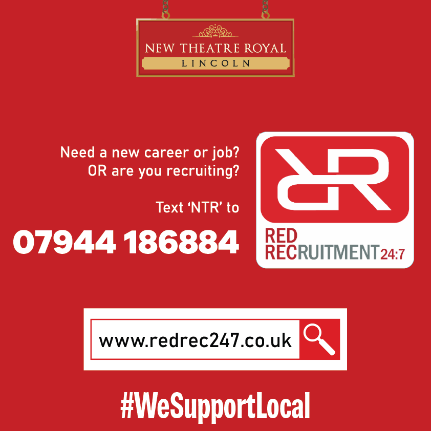 NTRLincoln's tweet photo. Over the next few days the New Theatre Royal are highlighting some of the amazing local businesses we work with in Lincolnshire!

Starting with our headline pantomime sponsor,
Red Recruitment.

#WeSupportLocal #WeSupportNTR https://t.co/jkLm0j73AZ