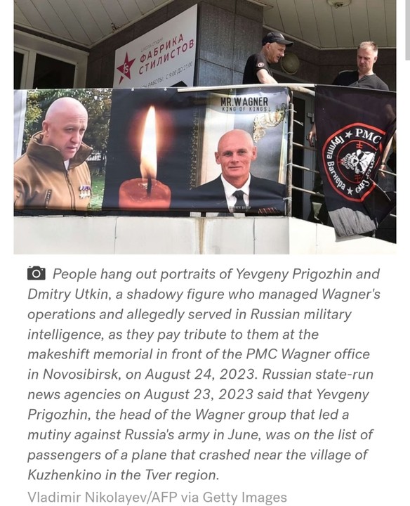 Yevgeny Prigozhin’s Corpse Moved To Medical Examiner’s Office

The bodies of individuals who lost their lives in the airplane accident close to Kuzhenkino, Russia, which includes Yevgeny Prigozhin and Dmitry Utkin, the leader of the Wagner PMC, have

parallelfacts.com/yevgeny-prigoz…